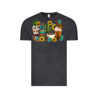 Vintage Black Coffee cups Vintage Tee - Artiststas
