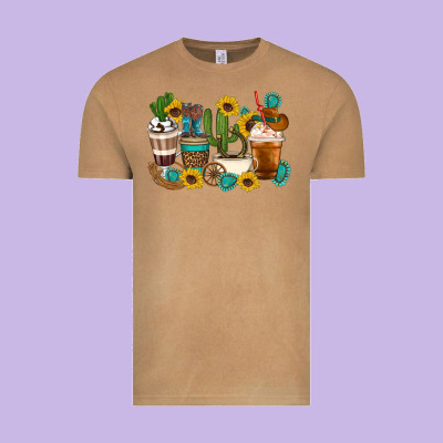 Coffee Cups Vintage Tee Designed By Artiststas