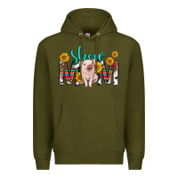 Army Green show mom mothers day Premium Hoodie - texasbilliewilder