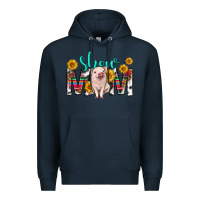 Navy show mom mothers day Premium Hoodie - texasbilliewilder