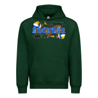 Forest Green brother volleyball Urban Hoodie - Zillion Design Studio
