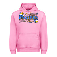 Fuchsia Pink brother volleyball Urban Hoodie - Zillion Design Studio
