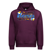 Mauve Wine brother volleyball Urban Hoodie - Zillion Design Studio