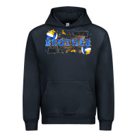 Navy brother volleyball Urban Hoodie - Zillion Design Studio