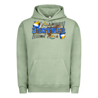 Pigment Oil Green brother volleyball Urban Hoodie - Zillion Design Studio