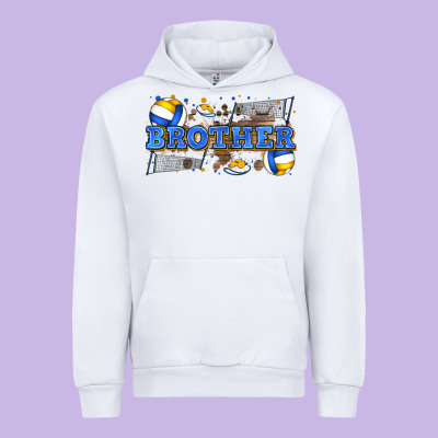 Brother Volleyball Urban Hoodie Designed By Zillion Design Studio