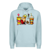 Blue Mist bus driver coffee cups Premium Hoodie - Zillion Design Studio