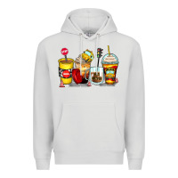 Dove Grey bus driver coffee cups Premium Hoodie - Zillion Design Studio