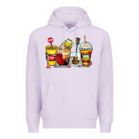 Lilac bus driver coffee cups Premium Hoodie - Zillion Design Studio