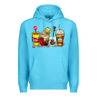 Ocean Blue bus driver coffee cups Premium Hoodie - Zillion Design Studio
