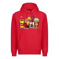 Red bus driver coffee cups Premium Hoodie - Zillion Design Studio