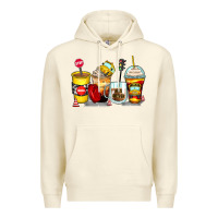 Sandshell bus driver coffee cups Premium Hoodie - Zillion Design Studio