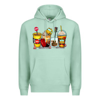 Seafoam bus driver coffee cups Premium Hoodie - Zillion Design Studio