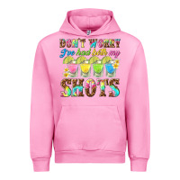 Fuchsia Pink dont worry ive had both my shots Urban Hoodie - texasbilliewilder