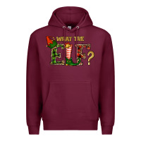 Burgundy whar the elf  christmas Premium Hoodie - RanaPortraitStore