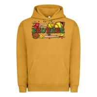 Pigment Peanut Butter brother softball Urban Hoodie - Zillion Design Studio