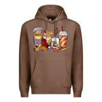 Chestnut bakery coffee cups Premium Hoodie - Zillion Design Studio