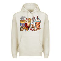 Oatmeal Heather bakery coffee cups Premium Hoodie - Zillion Design Studio