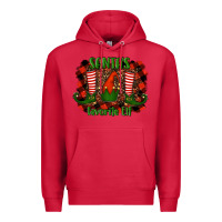 Cardinal santa's favorite elf Premium Hoodie - RanaPortraitStore