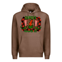 Chestnut santa's favorite elf Premium Hoodie - RanaPortraitStore