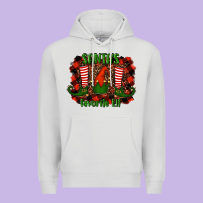 Santa's Favorite Elf Premium Hoodie Designed By Ranaportraitstore