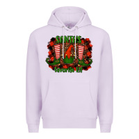 Lilac santa's favorite elf Premium Hoodie - RanaPortraitStore