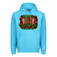 Ocean Blue santa's favorite elf Premium Hoodie - RanaPortraitStore