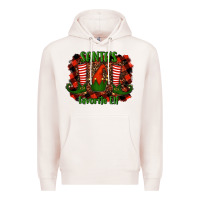 Pale Pink santa's favorite elf Premium Hoodie - RanaPortraitStore