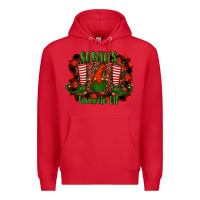 Red santa's favorite elf Premium Hoodie - RanaPortraitStore