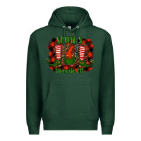 Sports Green santa's favorite elf Premium Hoodie - RanaPortraitStore