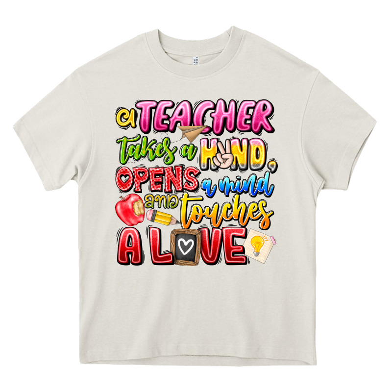 A Teacher Takes A Hand Opens A Mind And Touches A Heavy Core Tee by CowhideDigitalArt | Teevron