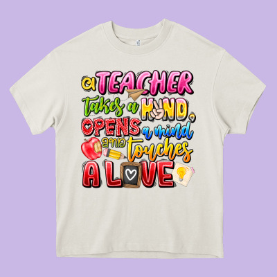 A Teacher Takes A Hand Opens A Mind And Touches A Heavy Core Tee Designed By Cowhidedigitalart
