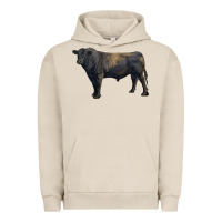 Pigment French Oak black angus bull Urban Hoodie - RanaPortraitStore