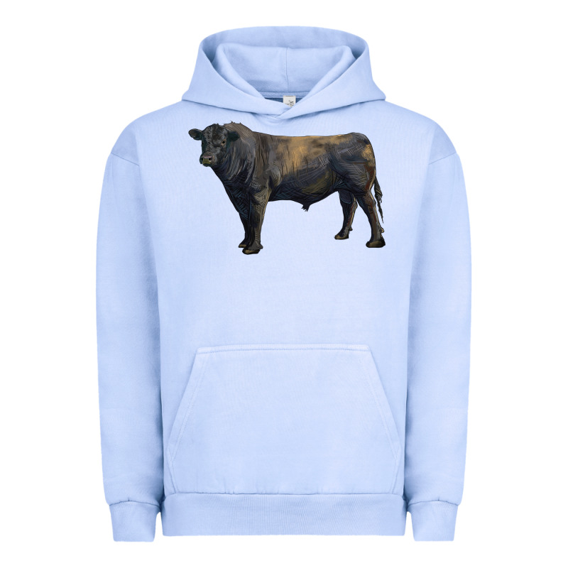 Black Angus Bull Urban Hoodie by RanaPortraitStore | Teevron