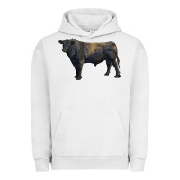 Pigment Lunar Rock black angus bull Urban Hoodie - RanaPortraitStore