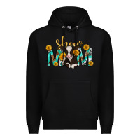 Black show mom with cow mothers day Premium Hoodie - texasbilliewilder