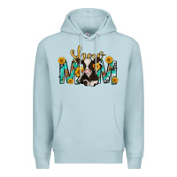 Blue Mist show mom with cow mothers day Premium Hoodie - texasbilliewilder