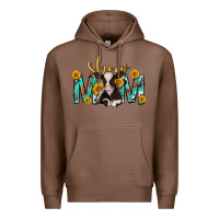 Chestnut show mom with cow mothers day Premium Hoodie - texasbilliewilder