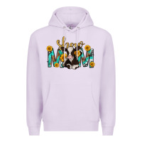 Lilac show mom with cow mothers day Premium Hoodie - texasbilliewilder