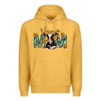 Mustard show mom with cow mothers day Premium Hoodie - texasbilliewilder
