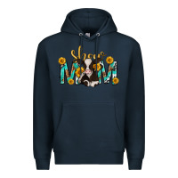 Navy show mom with cow mothers day Premium Hoodie - texasbilliewilder