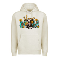 Oatmeal Heather show mom with cow mothers day Premium Hoodie - texasbilliewilder
