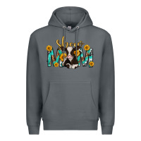Rock show mom with cow mothers day Premium Hoodie - texasbilliewilder