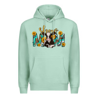 Seafoam show mom with cow mothers day Premium Hoodie - texasbilliewilder