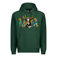 Sports Green show mom with cow mothers day Premium Hoodie - texasbilliewilder