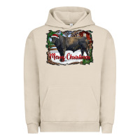 Pigment French Oak merry christmas black angus bull and farm Urban Hoodie - RanaPortraitStore