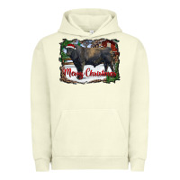 Pigment Pistachio merry christmas black angus bull and farm Urban Hoodie - RanaPortraitStore