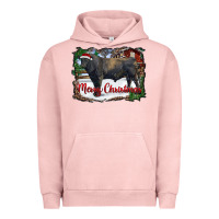 Pigment Salmon merry christmas black angus bull and farm Urban Hoodie - RanaPortraitStore