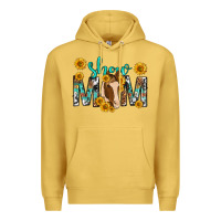 Antique Gold show mom with horse mothers day Premium Hoodie - texasbilliewilder