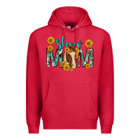 Cardinal show mom with horse mothers day Premium Hoodie - texasbilliewilder